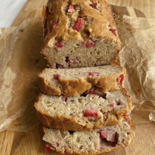 strawberry banana bread