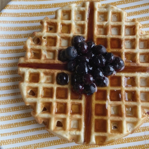 fluffy belgian waffles