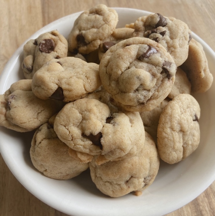 espresso mini dark chocolate chip cookies